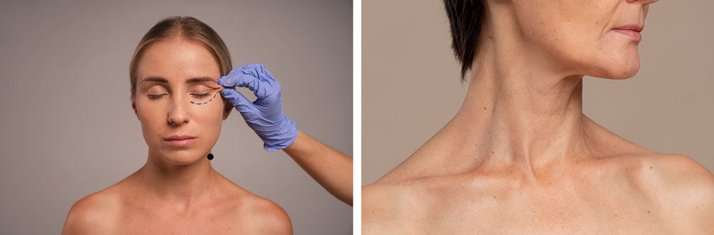 Eliminar tatuaje cuello y párpados